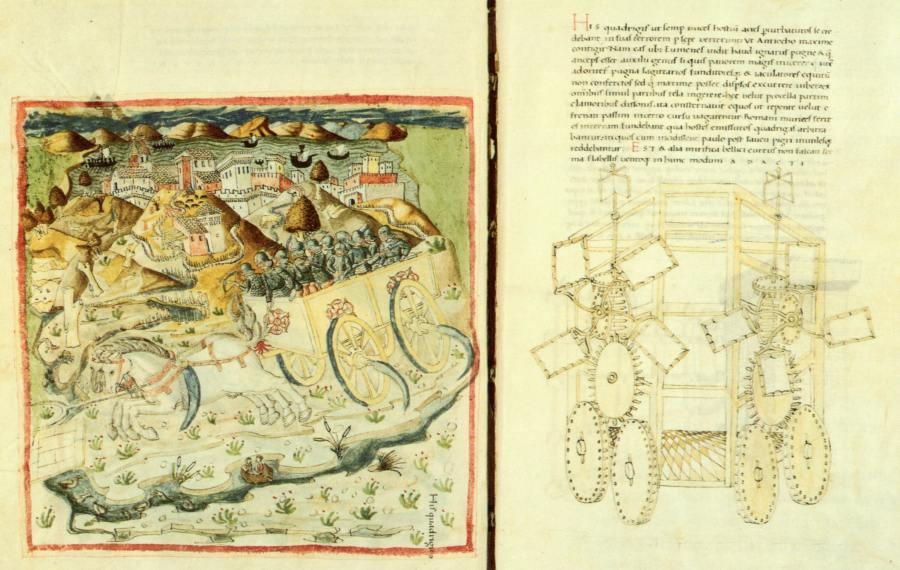 лист из книги Roberto Valturio