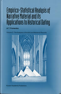 Empirico-Statistical Analysis of Narrative Material and its Applications to Historical Dating