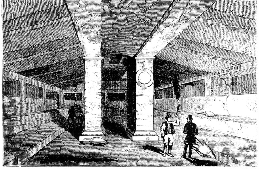 the Etruscan necropolis