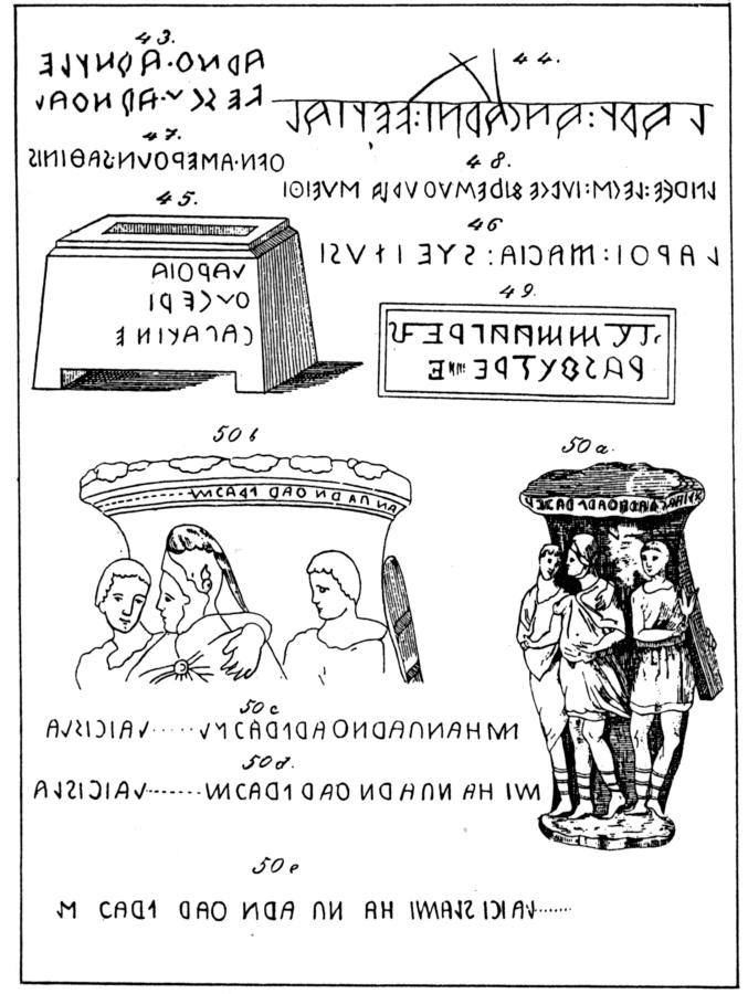 Etruscan lettering