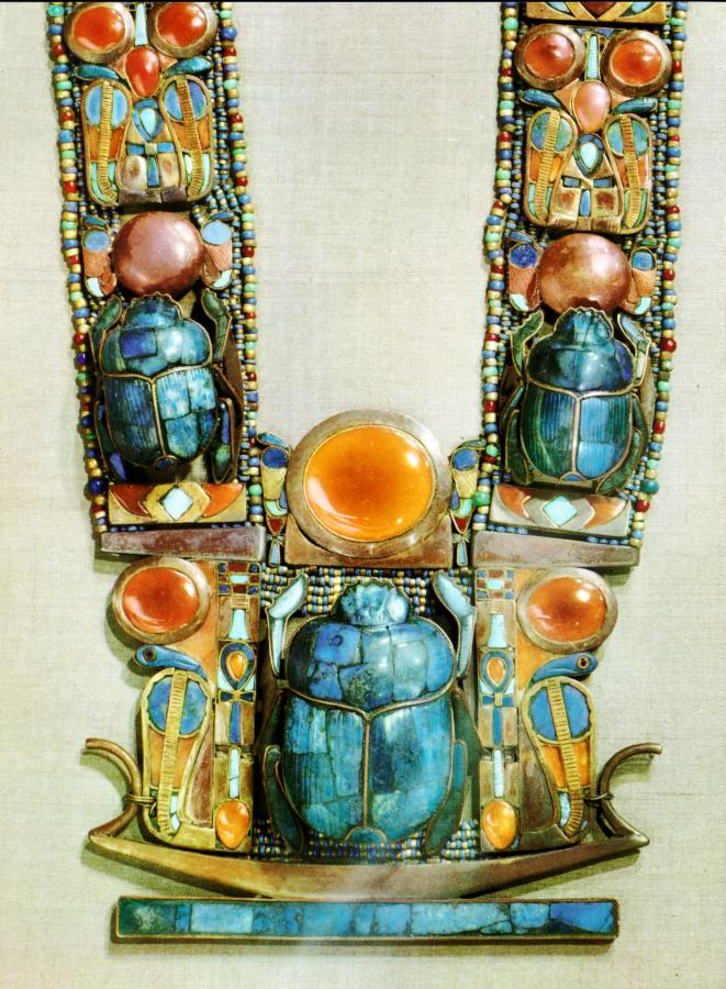 jewelled royal pendant from the tomb of Tutankhamen
